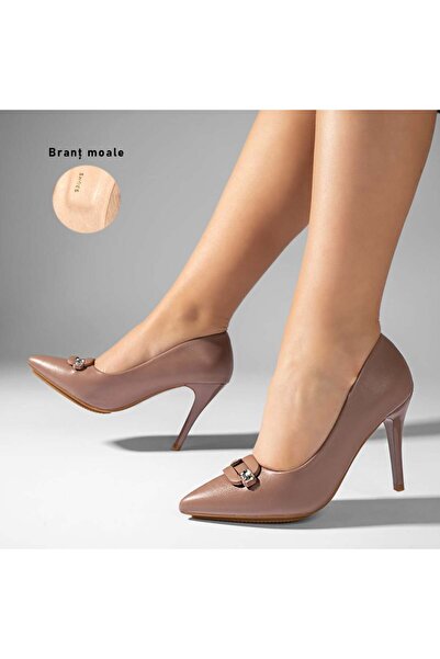 Modlet.ro Women's nude stiletto heel shoes MOD10960