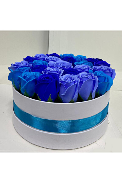velve Ανθοσυνθεση Special Color σε στρογγυλό κουτί με 23 τριαντάφυλλα σαπούνι...