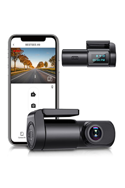 BESTSEE Camera auto de bord X9, WiFi 1080P, Super Night Vision, 170°, ecran 0.96", aplicatie dedicata