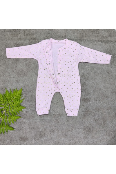 vieso Kız Erkek Bebek Desenli Çıtçıtlı Tulum Yenidoğan kıyafet 1-3-6 ay