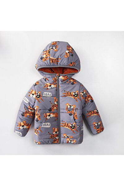 My Hanne Tiger Patterned Baby Boy Coat 51329