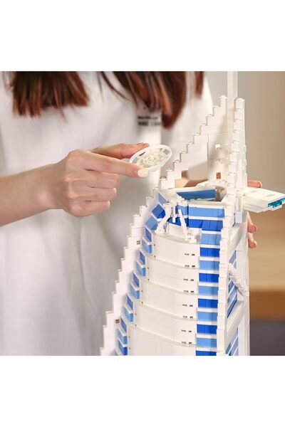 REZZOSS Burj Al Arab Hotel Dubai Building Blocks Toys Puzzle Set World Architecture Model Collection