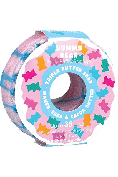 Bomb Cosmetics Yummy Bear Donut Body Buffer Exfoliating Soap,