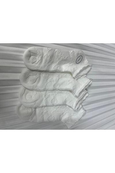 erceys Дамски чорапи с бамбуков мотив, 4 чифта жакард