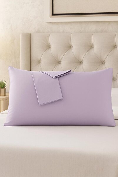 Lio20 2 Piece Pillowcase Set with Cotton Fabric Cover, Size 50 X 70 cm - Lilac