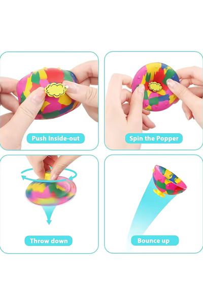 Hip Hop Pops Jumping Toy – Colorful Fun Kids Activity Toy