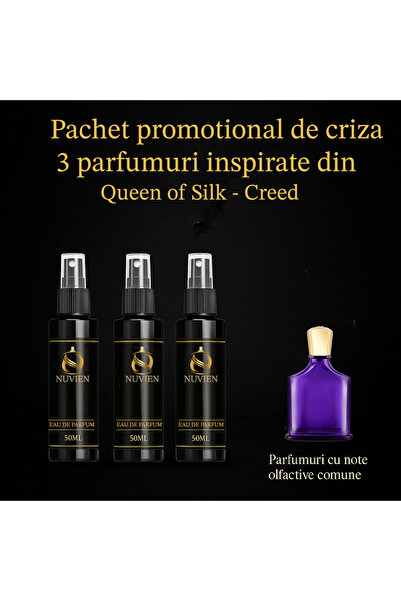 Nuvien Set of 3 Perfumes 50ml – Inspired by Queen of Silk C