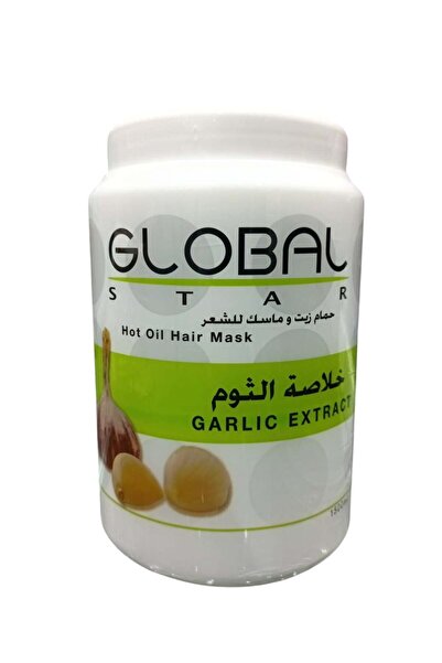 Globalstar حمام زيت وماسك للشعر بخلاصة الثوم 1500 مل