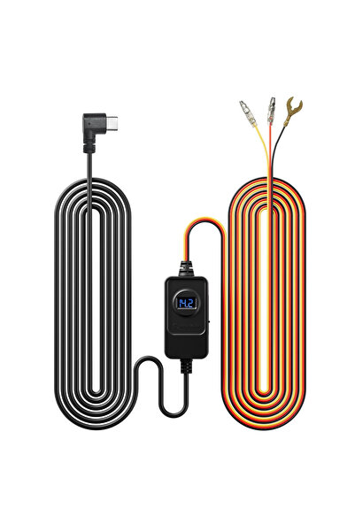 Red Tiger Kit Hardwire Type-C cu indicator de tensiune pentru camerele auto Redtiger