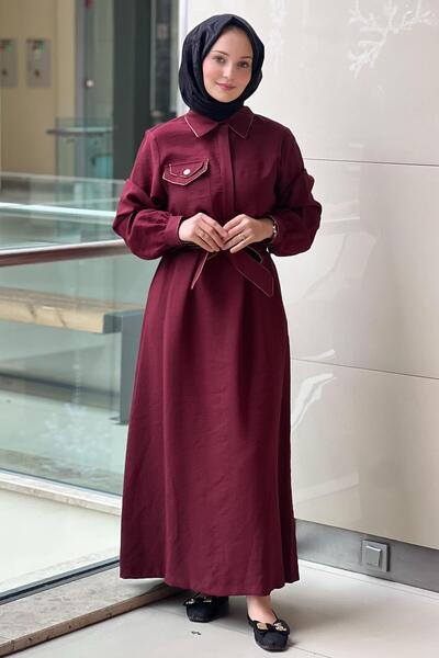 Nuss Varak Piping Detailed Dress