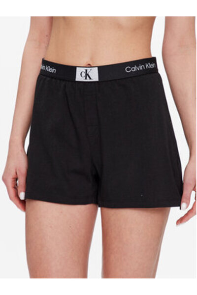Calvin Klein Γυναικεία Πυτζάμα Σορτς Εσώρουχα 000QS6947E Μαύρο