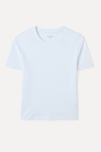Mudo Crop T-Shirt with Crew Neck