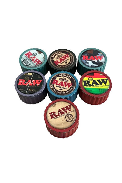 TeknoClass Raw Yeni Model 40mm Keskin Bıçak 3 Katlı Metal Tütün Öğütücü Grinder