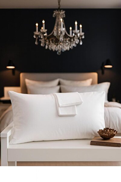 Lio20 50 X 70 cm Size Cotton Fabric Covered 2-Piece Pillowcase Set - White