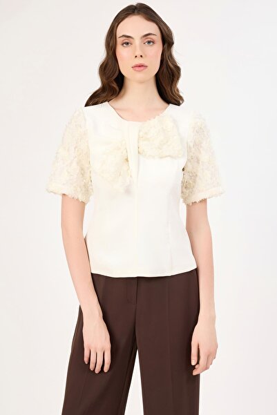 FEVER Fiyonk detaylı mix bluz