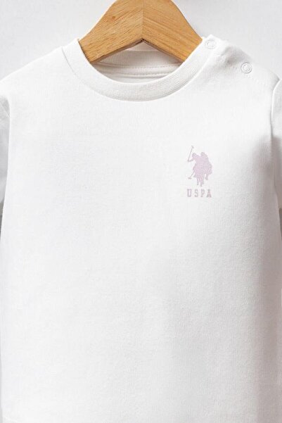 U.S. Polo Assn. Kids طقم يو إس بي 2771 من يو.إس. بولو أسين للأطفال البنات مكو...