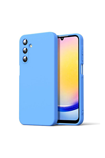Samsung Carcasă pentru Galaxy A25 din silicon catifelat cu protecție pentru cameră - Albastră