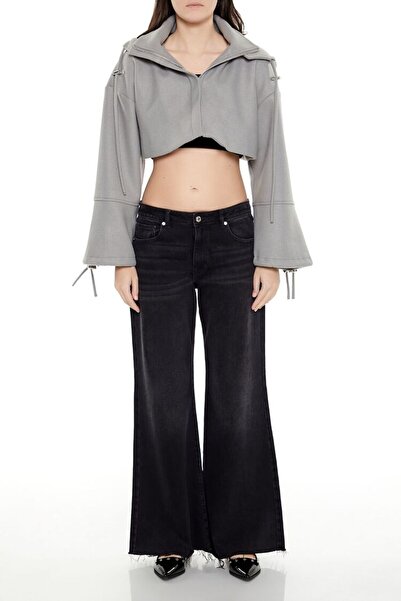Forever 21 Crop Geniş Kollu Ceket