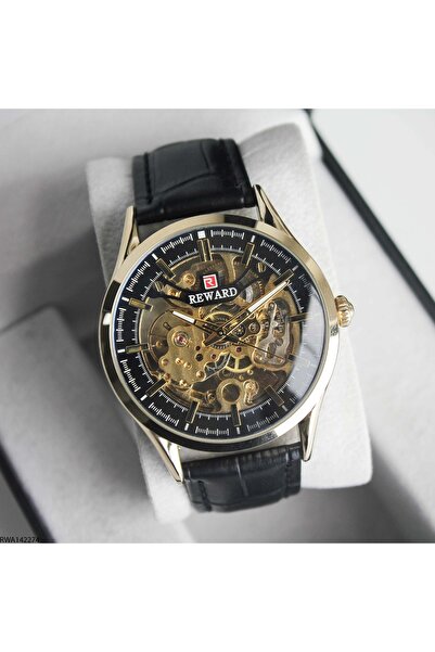 Reward Rwa142274 Leather Band Automatic Men's Wristwatch