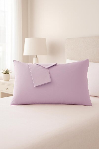 Lio20 2 Piece Pillowcase Set with Cotton Fabric Cover, Size 50 X 70 cm - Lilac