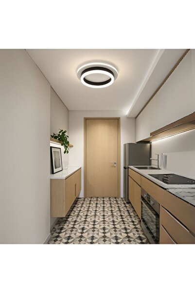 ALC-Shop ΣΥΓΧΡΟΝΟΣ πολυέλαιος LED 24W, Διάμετρος 20, Στρογγυλός, Ψυχρό/Ζεστό/Ουδέτερο φως, Μαύρος