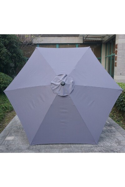 Flippy Patio/Garden Umbrella, Height 2.5 m, Diameter 2.30 m, Crank/Tilt, Grey