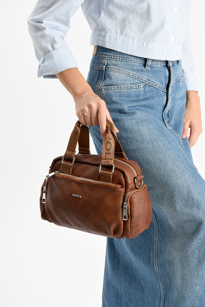 çantamgelsin Geantă de mână/crossbody pentru femei MEGA POLO Lisbon din piele