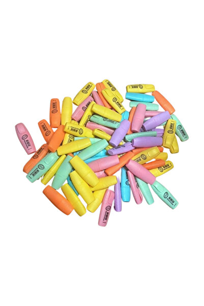 U-4 Küçük Sevimli Pastel Tonlu Renkli Mini Fosforlu Kalem PEMBE 1 ADET