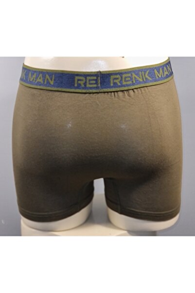 RENK MAN Men's Plain Cotton Solid Color Boxer