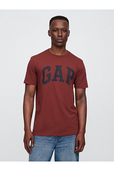 GAP Erkek Bordo Everyday Soft Logo T-Shirt