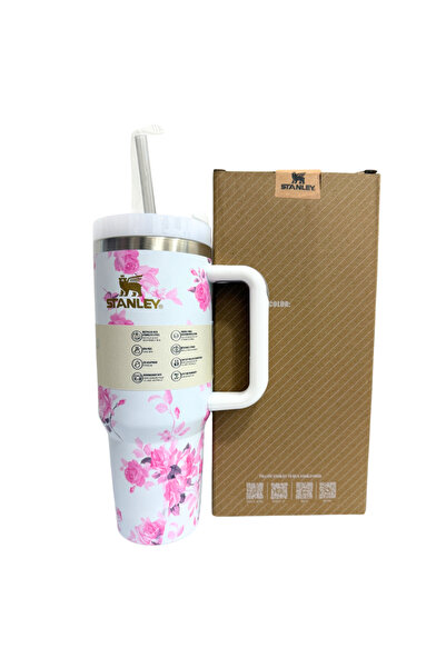 Twisoo كوب ستانلي H2.0 سعة 40 أونصة بمقبض - كوب خارجي معزول أصلي من الفولاذ المقاوم للصدأ