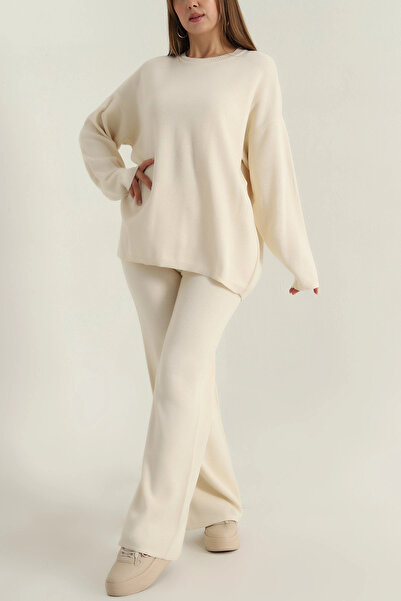 VıoShıne Women's Loose Knitwear Double Set