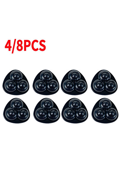 Choice 4 قطع من الغراء الأسود، 4 قطع من عجينة العجلات العالمية بدون ضوضاء، ذا...