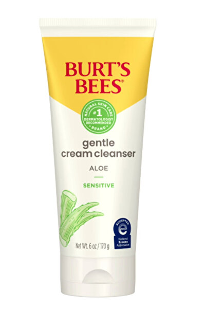 BURT'S كريم التنظيف اللطيف من بيز بالصبار للبشرة الحساسة