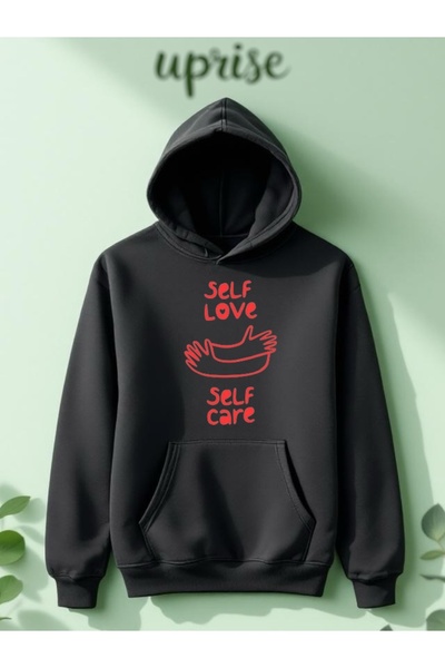 Vordevia Self Love Self Care Sweatshirt oversize din bumbac 3 fire cu imprimeu