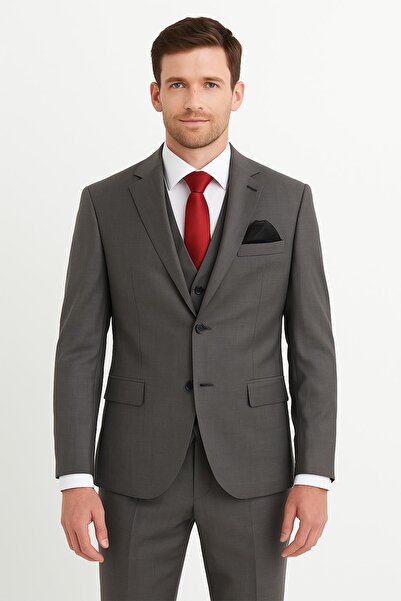 PİSERRO Yelekli Takım Elbise Slim Fit