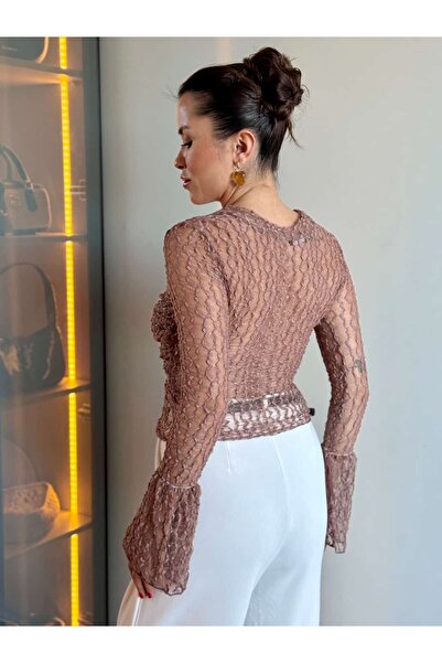 ROUPAS COLLECTİON Full Dantel Bluz