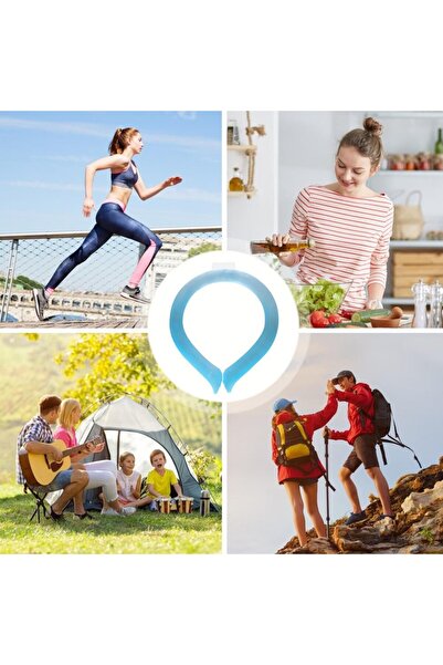 Stef's Cat Cooling Collar Device, Stef’s Cat, Quick Cooling, Reusable, Non-Toxic, TPU, Diameter 120 mm