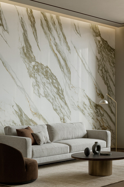 UKAB DEKOR 60x120 Cm(0,72 m²) Kendinden Yapışkanlı Mermer Desenli Pvc Karo Panel Banyo, Wc, Mutfak - PW202-01