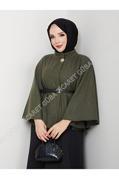 Güba Ticaret Kısa Model Kaşe Panço siyah gold kemer