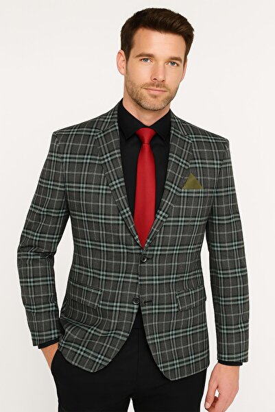 PİSERRO Erkek Tek Ceket Slim Fit