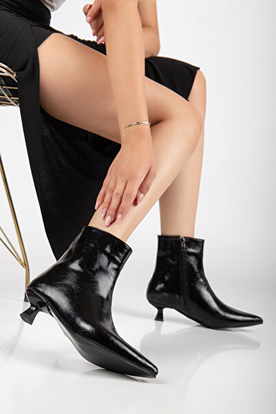 trendyes Topuklu Bot sivri burun 3 cm