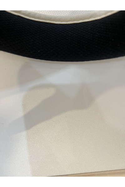 Çeşme Home Unisex Adjustable Visor Hat with Wipeable, Sweat-Proof, Padded Front and 12cm Wide Brim