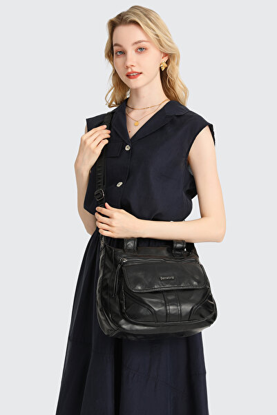 Hüvendo Geantă de mână și de umăr pentru femei Barcelona Daily Curea lungă cu...