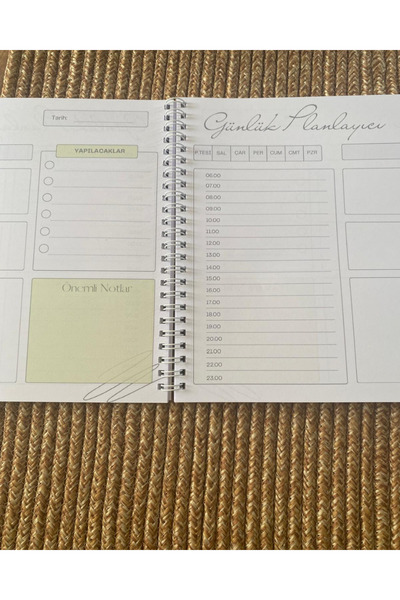 NovaNotlar 4A Daily Planner – Daily Planner – Spiral Bound / Agenda / Notebook / Ring Binder