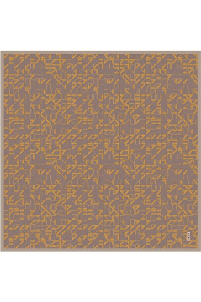 Aker Geometrik Desen 2025/2026 Twill İpek Eşarp