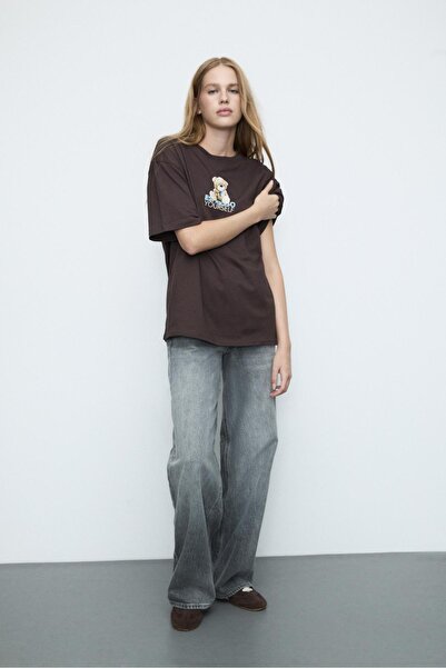 Stradivarius Oversize printed T-shirt