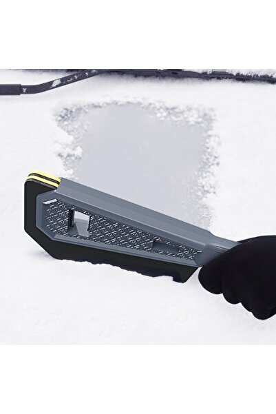 Flippy Two-Head Car Snow Scraper, Ergonomic Detachable Handle, 61x12.5 cm, Purple