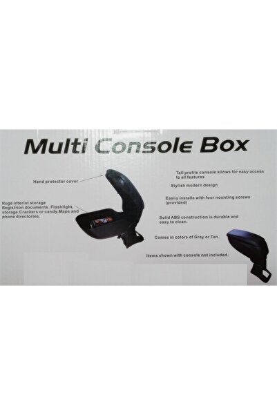 Lumi LUXURY Gray armrest compatible with Dacia Logan I and II/ Sandero I and II with electric windows