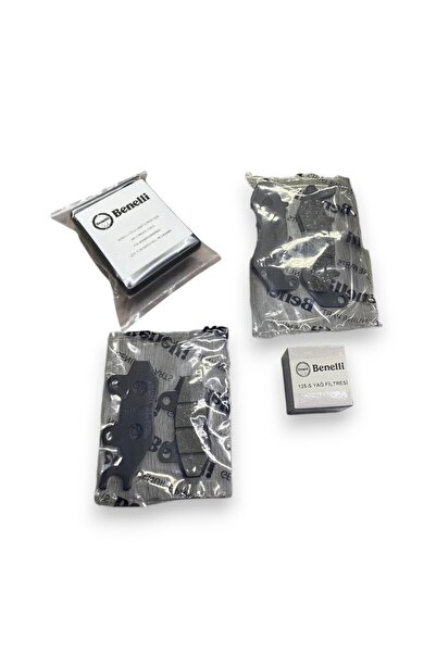 Benelli 125 S ORIJINAL Ön Arka Balata - OEM Hava Filtresi - OEM Yağ Filtresi